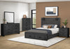 Soren 6pc Bedroom Set with Storage Bed, Dresser, Mirror & Nightstand, LED, Graphite Grey - Queen | Ensemble de chambre à coucher Soren 6 pièces avec lit de rangement, commode, miroir, table de nuit et éclairage à DEL , gris graphite - grand lit