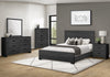 Soren 5pc Bedroom Set with Panel Bed, Dresser & Mirror, Graphite Grey - Queen Size | Ensemble de chambre à coucher Soren 5 pièces avec lit à panneaux, commode et miroir, gris graphite - format grand lit