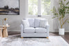Finesse 59" Contemporary Chenille Fabric Loveseat - Rain | Causeuse contemporaine Finesse de 59 po en tissu de chenille - rain