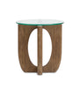 Kerwin 22" End Table with Glass Top - Almond | Table de bout Kerwin de 22 po avec dessus en verre - amande