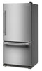 Kitchenaid 33" 22 Cu. Ft. Bottom Mount Refrigerator – PrintShield Stainless - KRBR133SPS | Réfrigérateur KitchenAid de 22 pi³ et de 33 po à congélateur inférieur - acier inoxydable PrintShieldMC - KRBR133SPS