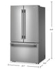 KitchenAid 31 Cu. Ft. French Door Refrigerator - PrintShield® Stainless Steel - KRFF336SPS | Réfrigérateur à portes françaises KitchenAid de 31 pi³ – acier inoxydable avec fini PrintShieldMC – KRFF336SPS