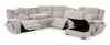 Shaquille O’Neal Home Legacy 6-Piece Right-Facing Power Reclining Sectional with Shaq-o-pedic Comfort - Grey  | Sofa sectionnel de droite à inclinaison électrique Legacy de Shaquille O’Neal Home 6 pièces avec confort Shaq-o-pedi - gris