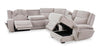 Shaquille O’Neal Home Legacy 6-Piece Right-Facing Power Reclining Sectional with Shaq-o-pedic Comfort - Grey  | Sofa sectionnel de droite à inclinaison électrique Legacy de Shaquille O’Neal Home 6 pièces avec confort Shaq-o-pedi - gris