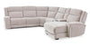 Shaquille O’Neal Home Legacy 6-Piece Right-Facing Power Reclining Sectional with Shaq-o-pedic Comfort - Grey  | Sofa sectionnel de droite à inclinaison électrique Legacy de Shaquille O’Neal Home 6 pièces avec confort Shaq-o-pedi - gris