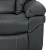Leo Leath-Aire® Fabric 5-Piece Reclining Sectional – Grey - Contemporary style Sectional in Grey