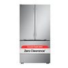 LG 36" 25.1 Cu. Ft. French-Door Counter-Depth Refrigerator - Smudge Proof Stainless Steel - LF25BZH42S | Réfrigérateur LG de 25,1 pi3 et de 36 po de profondeur comptoir à portes françaises - acier inoxydable résistant aux taches - LF25BZH42S