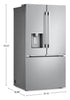 LG 36" 31 Cu. Ft. Standard-Depth MAX® French 3-Door Refrigerator - LF31WSH63S | Réfrigérateur à 3 portes LG de 31 pi3 et de 36 po à portes françaises de profondeur standard MAXMD - LF31WSH63S
