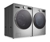 LG 5.8 Cu. Ft. Smart Front-Load Steam Washer and 7.4 Cu. Ft. Front-Load Gas Dryer – Graphite Steel  | Laveuse à la vapeur à chargement frontal de 5,8 pi³ et sécheuse à gaz à chargement frontal de 7,4 pi³ de LG - acier graphite  | LGFL580G