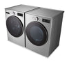 LG 5.8 Cu. Ft. Smart Front-Load Steam Washer and 7.4 Cu. Ft. Front-Load Gas Dryer – Graphite Steel  | Laveuse à la vapeur à chargement frontal de 5,8 pi³ et sécheuse à gaz à chargement frontal de 7,4 pi³ de LG - acier graphite  | LGFL580G