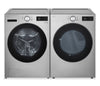 LG 5.8 Cu. Ft. Smart Front-Load Steam Washer and 7.4 Cu. Ft. Front-Load Gas Dryer – Graphite Steel  | Laveuse à la vapeur à chargement frontal de 5,8 pi³ et sécheuse à gaz à chargement frontal de 7,4 pi³ de LG - acier graphite  | LGFL580G