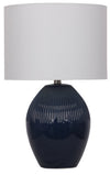 Kort & Co. Penelope 24\" Blue Ceramic Table Lamp