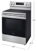 LG 30" 6.3 Cu. Ft. Induction Range with ProBake® Convection – Stainless Steel - LRIN6323YE  | Cuisinière à induction LG de 6,3 pi3 et de 30 po avec convection ProBake ConvectionMD - acier inoxydable - LRIN6323YE