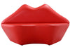 Manhattan Comfort Kiss 61.8\" Faux Leather Loveseat - Red