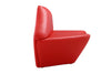 Manhattan Comfort Kiss 61.8" Faux Leather Loveseat - Red|Causeuse Kiss Manhattan Comfort de 61,8 po en similicuir - rouge