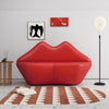 Manhattan Comfort Kiss 61.8" Faux Leather Loveseat - Red|Causeuse Kiss Manhattan Comfort de 61,8 po en similicuir - rouge