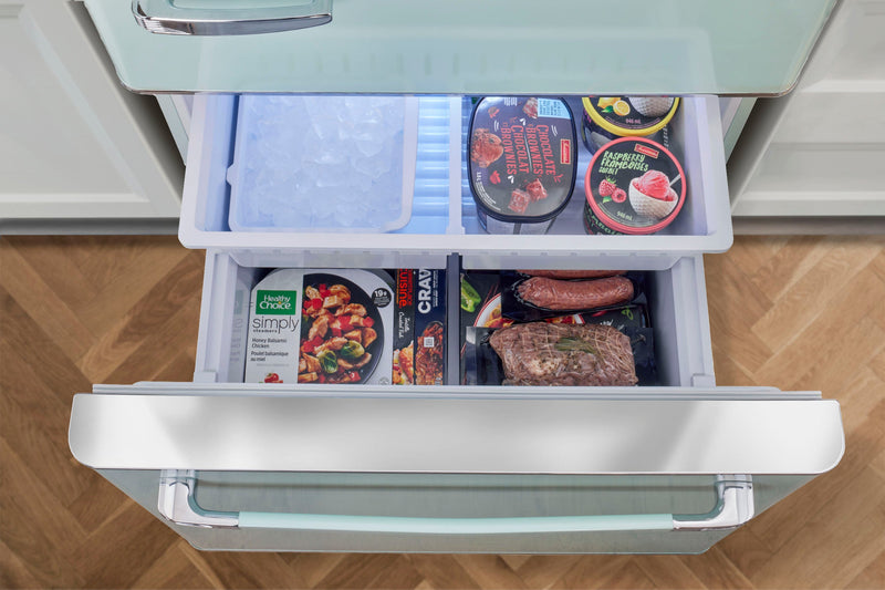 Classic Retro by Unique 18 cu.ft. Frost-Free Bottom Freezer Refrigerator - UGP-510L LG AC