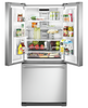 Maytag 30" 19.6 Cu. Ft. French-Door Refrigerator - Fingerprint Resistant Stainless Steel - MFB2055FR… | Réfrigérateur Maytag de 19,6 pi³ et de 30 po à portes françaises - acier inoxydable résistant aux tr…