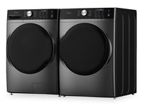 Midea 5.2 Cu. Ft. Front Load Washer with Steam Care and 8.0 Cu. Ft. Tumble Dryer - Grey 