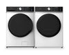 Midea 5.2 Cu. Ft. Front Load Washer and 8.0 Cu. Ft. Tumble Dryer with Steam Care – White | Laveuse à chargement frontal de 5,2 pi3 et sécheuse de 8,0 pi3 avec culbutage et Steam Care de Midea - blanches | MIFL52S7