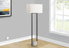 62" Black Metal Modern Floor Lamp|Lampe à pied moderne de 62 po en métal noir