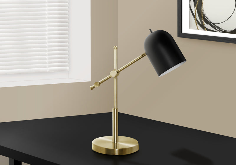18\" Brass Metal Desk Task Table Lamp