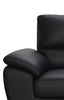 Mystic 41.7” Contemporary Genuine Leather Chair - Black | Fauteuil contemporain Mystic de 41,7 po en cuir véritable - noir