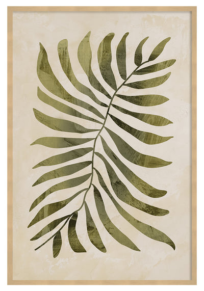 Green Botanical Framed Linen Artwork - 25.5" x 33.5"|Œuvre d’art en lin encadrée « Green Botanical » - 25,5 po x 33,5 po