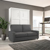 Bestar Pur Full Murphy Bed with Sofa - White|Lit escamotable Pur de Bestar avec sofa - blanc