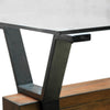 Newton 26" End Table with Glass Top - Toasted Nutmeg | Table de bout Newton de 26 po avec dessus en verre - muscade grillée
