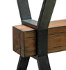Newton 26" End Table with Glass Top - Toasted Nutmeg | Table de bout Newton de 26 po avec dessus en verre - muscade grillée