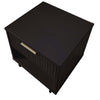 Manhattan Comfort Granville Modern Nightstand with 1 Full Extension Drawers - Black|Table de nuit moderne Granville de Manhattan Comfort avec 1 tiroir à extension complète - noir