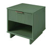 Manhattan Comfort Granville Modern Nightstand with Full Extension Drawer - Sage Green | Table de nuit moderne Granville de Manhattan Comfort avec 1 tiroir à extension complète - vert sauge