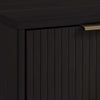 Manhattan Comfort Granville Modern Nightstand with 2 Full Extension Drawers - Black |Table de nuit moderne Granville de Manhattan Comfort avec 2 tiroirs à extension complète - noir