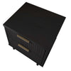 Manhattan Comfort Granville Modern Nightstand with 2 Full Extension Drawers - Black |Table de nuit moderne Granville de Manhattan Comfort avec 2 tiroirs à extension complète - noir