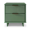 Manhattan Comfort Granville Modern Nightstand with 2 Full Extension Drawers - Sage Green|Table de nuit moderne Granville de Manhattan Comfort avec 2 tiroirs à extension complète - vert sauge