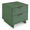 Manhattan Comfort Granville Modern Nightstand with 2 Full Extension Drawers - Sage Green|Table de nuit moderne Granville de Manhattan Comfort avec 2 tiroirs à extension complète - vert sauge