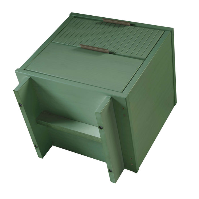 Manhattan Comfort Granville Modern Nightstand with 2 Full Extension Drawers - Sage Green