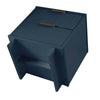 Manhattan Comfort Granville Modern Nightstand with 2 Full Extension Drawers - Midnight Blue|Table de nuit moderne Granville de Manhattan Comfort avec 2 tiroir à extension complète - bleu minuit