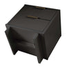 Manhattan Comfort Granville Modern Nightstand with 2 Full Extension Drawers - Charcoal Grey|Table de nuit moderne Granville de Manhattan Comfort avec 2 tiroir à extension complète - gris charbon