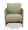 Oasis Outdoor Patio Chairs - Set of 2, Eucalyptus Wood, Nuvella Fabric, Weather Resistant - Natural/Green | Fauteuils Oasis pour la terrasse à l’extérieur - ensemble de 2, eucalyptus, NuvellaMD, résistants aux intempéries - naturels et verts