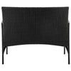 Manhattan Comfort Imperia Steel Rattan 4-Piece Patio Conversation Set with Cushions - Grey|Ensemble de conversation Imperia de Manhattan Comfort 4 pièces en acier et en rotin avec coussins pour la terrasse - gris