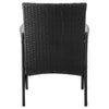 Manhattan Comfort Imperia Steel Rattan 4-Piece Patio Conversation Set with Cushions - Grey|Ensemble de conversation Imperia de Manhattan Comfort 4 pièces en acier et en rotin avec coussins pour la terrasse - gris