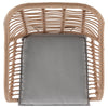 Manhattan Comfort Antibes 1.0 Steel Rattan 3-Piece Patio Conversation Set - Grey|Ensemble de conversation Antibes 1.0 de Manhattan Comfort 3 pièces en acier et en rotin pour la terrasse - gris