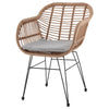 Manhattan Comfort Antibes 1.0 Steel Rattan 3-Piece Patio Conversation Set - Grey|Ensemble de conversation Antibes 1.0 de Manhattan Comfort 3 pièces en acier et en rotin pour la terrasse - gris