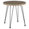 Manhattan Comfort Antibes 1.0 Steel Rattan 3-Piece Patio Conversation Set - Grey|Ensemble de conversation Antibes 1.0 de Manhattan Comfort 3 pièces en acier et en rotin pour la terrasse - gris