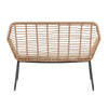 Manhattan Comfort Antibes 2.0 Steel Rattan 4-Piece Patio Conversation Set - Cream|Ensemble de conversation Antibes 2.0 de Manhattan Comfort 4 pièces en acier et en rotin pour la terrasse - crème