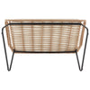 Manhattan Comfort Antibes 2.0 Steel Rattan 4-Piece Patio Conversation Set - Cream|Ensemble de conversation Antibes 2.0 de Manhattan Comfort 4 pièces en acier et en rotin pour la terrasse - crème