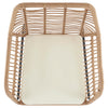 Manhattan Comfort Antibes 2.0 Steel Rattan 4-Piece Patio Conversation Set - Cream|Ensemble de conversation Antibes 2.0 de Manhattan Comfort 4 pièces en acier et en rotin pour la terrasse - crème