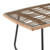 Manhattan Comfort Antibes 2.0 Steel Rattan 4-Piece Patio Conversation Set - Cream|Ensemble de conversation Antibes 2.0 de Manhattan Comfort 4 pièces en acier et en rotin pour la terrasse - crème